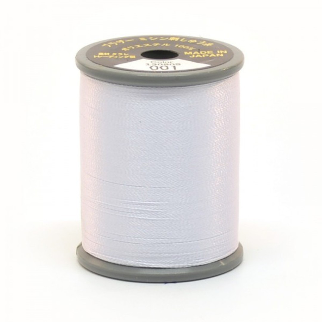Brother Embroidery Thread - 300m - White 001 image 0